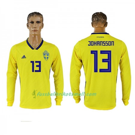 Fußballtrikots Schweden Johansson 13 WM 2018 Langarm Heimtrikotsatz kaufen
